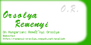 orsolya remenyi business card